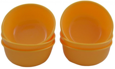 Shreya Impex Dinner Plastic Bowl Set Yellow, Pack of 6 Shreya Impex Dinner Plastic Bowl Set Yellow, Pack of 6