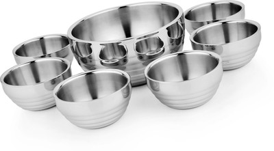 8% OFF on Jattin Enterprises Stainless Steel Bowl Set Steel, Pack of 7