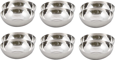 29% OFF on Lime Stainless Steel Bowl Set Silver, Pack of 12 29% OFF on Lime Stainless Steel Bowl Set Silver, Pack of 12