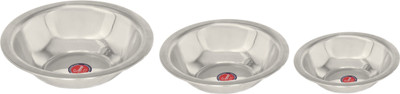 Spano Stainless Steel Bowl Set Steel, Pack of 3 Spano Stainless Steel Bowl Set Steel, Pack of 3