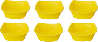 Teflon Polypropylene Bowl Set Yellow, Pack of 6 Teflon Polypropylene Bowl Set Yellow, Pack of 6