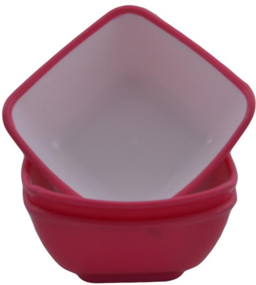 16% OFF on Shreya Impex Senorita Square Plastic Bowl Set Pink, Pack of 3 16% OFF on Shreya Impex Senorita Square Plastic Bowl Set Pink, Pack of 3
