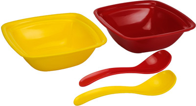 41% OFF on Saflona Polypropylene Bowl Set Red, Yellow, Pack of 2 41% OFF on Saflona Polypropylene Bowl Set Red, Yellow, Pack of 2