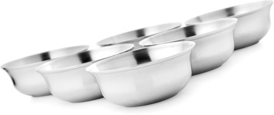 22% OFF on Mosaic Veg Lotus Small Set Of 6 Stainless Steel Bowl Set Silver, Pack of 6 22% OFF on Mosaic Veg Lotus Small Set Of 6 Stainless Steel Bowl Set Silver, Pack of 6