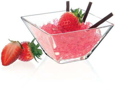 Borgonovo Modi Square 10.5cm Glass Disposable Bowl Clear, Pack of 6 Borgonovo Modi Square 10.5cm Glass Disposable Bowl Clear, Pack of 6