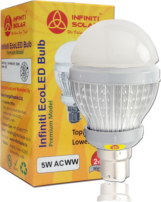 Infiniti Warm White B22 5 W LED Bulb White