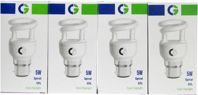 40% OFF on Crompton 5 W CFL Bulb White, Pack of 4