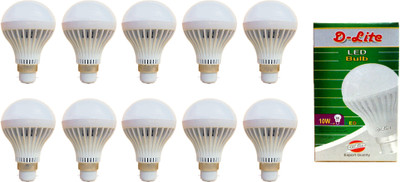 84% OFF on D-Lite 10 W LED Bulb White, Pack of 10 84% OFF on D-Lite 10 W LED Bulb White, Pack of 10