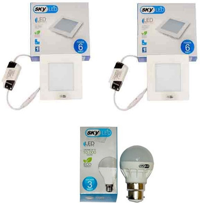 46% OFF on Skyled 6 W LED Bulb White, Pack of 3 46% OFF on Skyled 6 W LED Bulb White, Pack of 3