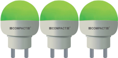 20% OFF on Compact Night Lamp Pin Type 0.5 W LED Bulb Pack of 3
