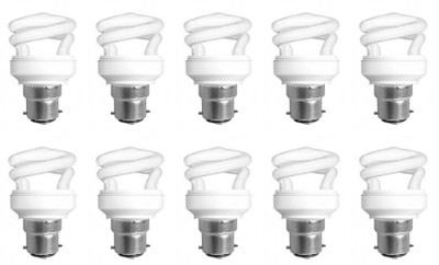 9% OFF on Osram Dulux Star Mini Twist B22d 5 W CFL Bulb Pack of 10