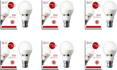 33% OFF on Goc Led 8 W LED Bulb White, Pack of 6