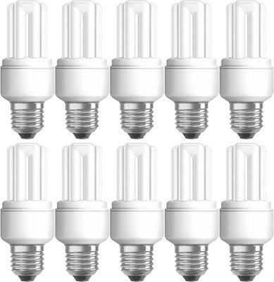 16% OFF on Osram Dulux Star T3 E27 8 W CFL Bulb Pack of 10 16% OFF on Osram Dulux Star T3 E27 8 W CFL Bulb Pack of 10