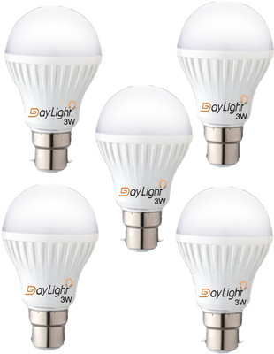 25% OFF on Daylight Technology 3 W LED Bulb Pack of 5 25% OFF on Daylight Technology 3 W LED Bulb Pack of 5