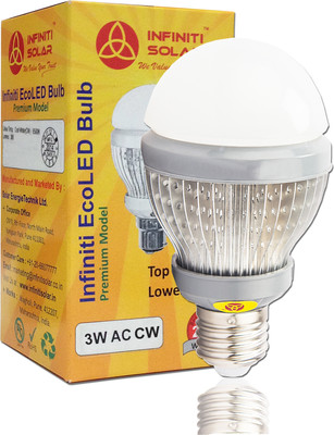 Infiniti Cool White E27 3 W LED Bulb White Infiniti Cool White E27 3 W LED Bulb White