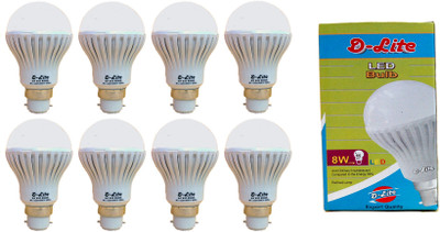 78% OFF on D-Lite 8 W LED Bulb White, Pack of 8 78% OFF on D-Lite 8 W LED Bulb White, Pack of 8