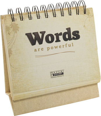 10% OFF on PaperPassion Words are powerful Perpetual Desktop Calendar