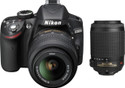 Nikon D3200 (with AF-S 18-55 mm VRII + AF-S 55-200 mm VR Kit) DSLR Camera