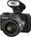 Canon EOS-M (Body with 18-55 mm Lens & Speedlite-90x Flash) Mirrorless Camera