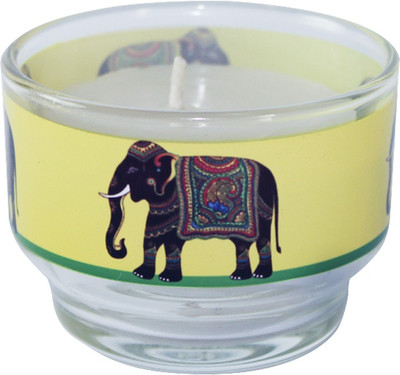 10% OFF on Kolorobia Glass 1 - Cup Candle Holder Multicolor, Pack of 1