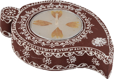 10% OFF on Rajrang Hand Painted Wooden 1 - Cup Candle Holder Brown, Pack of 1 10% OFF on Rajrang Hand Painted Wooden 1 - Cup Candle Holder Brown, Pack of 1
