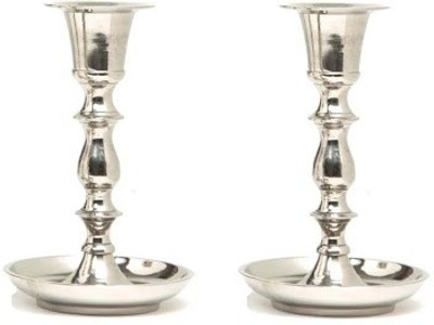 16% OFF on Indian Reverie Aluminium, Nickel Candle Holder Set Silver, Pack of 2 16% OFF on Indian Reverie Aluminium, Nickel Candle Holder Set Silver, Pack of 2
