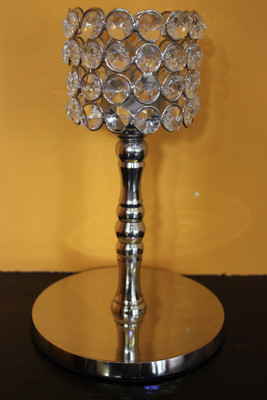 38% OFF on PacknGift Circle Shaped Candle With Base Iron 1 - Cup Tealight Holder Silver, Pack of 1