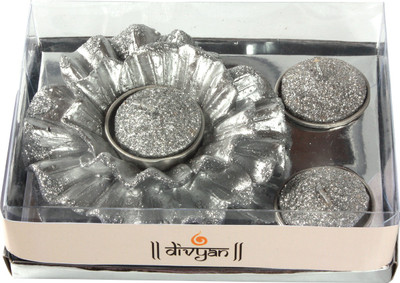 30% OFF on Divyan Aluminium 1 - Cup Tealight Holder Set Silver, Pack of 4 30% OFF on Divyan Aluminium 1 - Cup Tealight Holder Set Silver, Pack of 4
