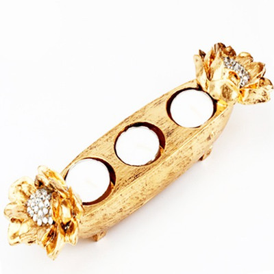 9% OFF on Ghasitaram Gifts Flowertlite Brass 3 - Cup Tealight Holder Multicolor, Pack of 1 9% OFF on Ghasitaram Gifts Flowertlite Brass 3 - Cup Tealight Holder Multicolor, Pack of 1