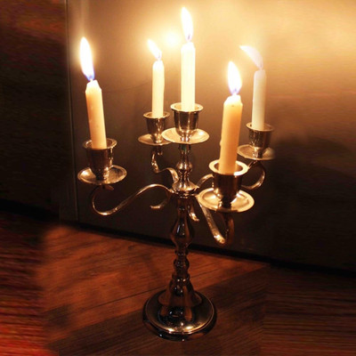 57% OFF on E Soft Brass Candle Holder Set Clear, Pack of 1