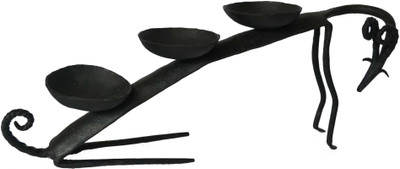 53% OFF on Chinhhari Arts Deer Candle stand Iron 3 - Cup Candle Holder Black, Pack of 1 53% OFF on Chinhhari Arts Deer Candle stand Iron 3 - Cup Candle Holder Black, Pack of 1