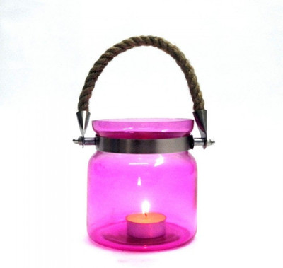 25% OFF on Indian Reverie Glass Tealight Holder Pink, Pack of 1 25% OFF on Indian Reverie Glass Tealight Holder Pink, Pack of 1