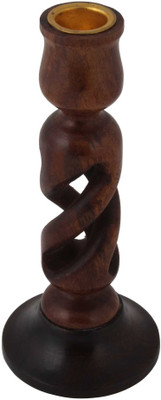 20% OFF on Craft Art India Wooden Candle Holder Brown, Pack of 1 20% OFF on Craft Art India Wooden Candle Holder Brown, Pack of 1