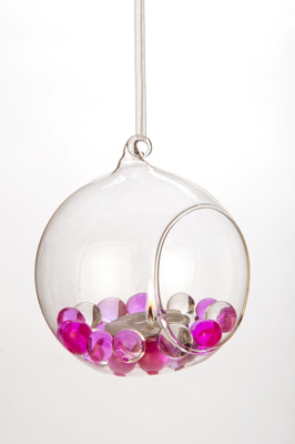 Importwala Hanging Medium Glass Tealight Holder Clear, Pack of 1 Importwala Hanging Medium Glass Tealight Holder Clear, Pack of 1