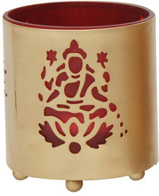 Sutra Decor Glass Tealight Holder Glass 1 - Cup Tealight Holder Gold, Pack of 1 Sutra Decor Glass Tealight Holder Glass 1 - Cup Tealight Holder Gold, Pack of 1
