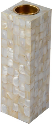 31% OFF on KKD Wooden Tealight Holder White, Pack of 1