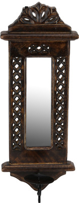 Derien Engraved Wooden 1 - Cup Candle Holder (Brown, Pack Of 1)