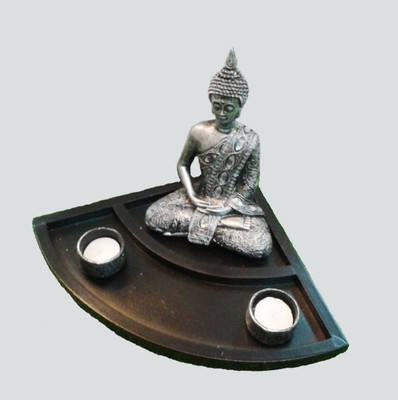 53% OFF on Gooddeals Wooden 2 - Cup Candle Holder Multicolor, Pack of 1