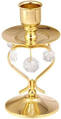 50% OFF on Crystocraft Gold Plated 1 - Cup Candle Holder Gold, Pack of 1
