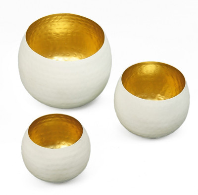 29% OFF on Soullane Iron 3 - Cup Tealight Holder Set White, Gold, Pack of 3 29% OFF on Soullane Iron 3 - Cup Tealight Holder Set White, Gold, Pack of 3