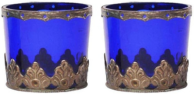 50% OFF on Home and Bazaar Glass, Iron 1 - Cup Candle Holder Blue, Pack of 2 50% OFF on Home and Bazaar Glass, Iron 1 - Cup Candle Holder Blue, Pack of 2
