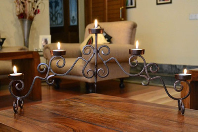 8% OFF on AG Gifts Iron 5 - Cup Tealight Holder Brown, Pack of 1 8% OFF on AG Gifts Iron 5 - Cup Tealight Holder Brown, Pack of 1