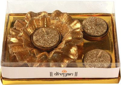 30% OFF on Divyan Aluminium 1 - Cup Tealight Holder Set Gold, Pack of 4 30% OFF on Divyan Aluminium 1 - Cup Tealight Holder Set Gold, Pack of 4