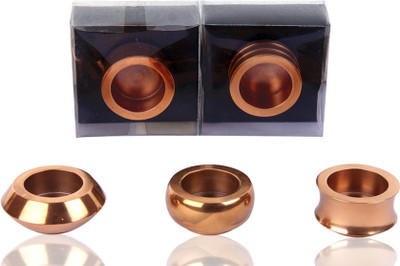 88% OFF on Sutra Decor Planet Designs Cast Iron 1 - Cup Tealight Holder Brown, Pack of 5