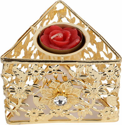 Anisha Creatives Iron 1 - Cup Candle Holder Gold, Pack of 1 Anisha Creatives Iron 1 - Cup Candle Holder Gold, Pack of 1
