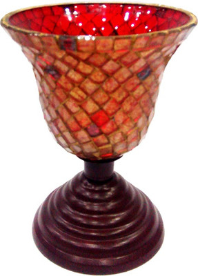 Craft Mansion Antique Glass Style Crystal 1 - Cup Candle Holder Multicolor, Pack of 1 Craft Mansion Antique Glass Style Crystal 1 - Cup Candle Holder Multicolor, Pack of 1