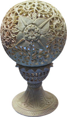 78% OFF on Artist Haat Stoneware Tealight Holder Beige, Pack of 1