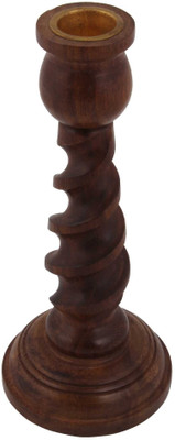 20% OFF on Craft Art India Wooden Candle Holder Brown, Pack of 1 20% OFF on Craft Art India Wooden Candle Holder Brown, Pack of 1