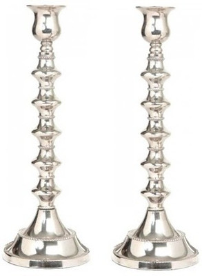 10% OFF on Indian Reverie Aluminium, Nickel Candle Holder Set Silver, Pack of 2 10% OFF on Indian Reverie Aluminium, Nickel Candle Holder Set Silver, Pack of 2