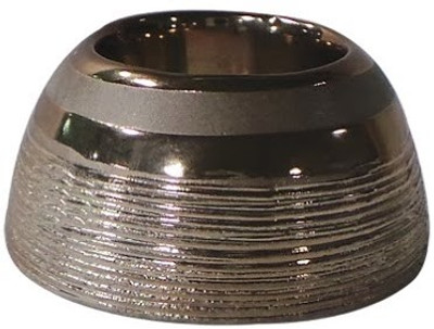 Rosebys Ceramic 1 - Cup Candle Holder Silver, Pack of 1 Rosebys Ceramic 1 - Cup Candle Holder Silver, Pack of 1